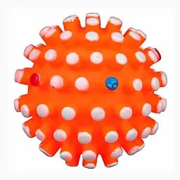 Игрушка для собак Trixie Мяч игольчатый с пищалкой, d 6,5 см, в ассортименте (3428 /8029-32)