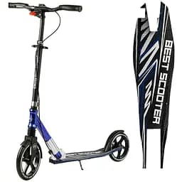Самокат Best Scooter Черно-синий 000255860