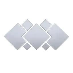 Дзеркальний декор Wall Sticker SW-00002508 акриловий самоклеючий 7 шт. срібло