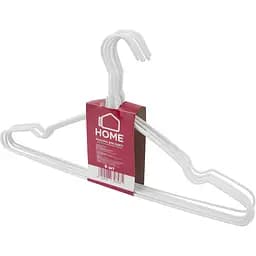 Вешалка Idea Home металлическая в силиконе 39.4х21 см 8 шт. белая (6707236)