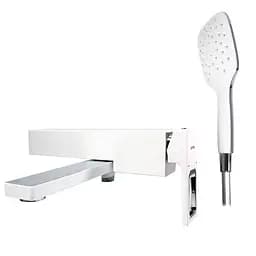 Смеситель для ванны короткий литой гусак белый/хром Ø35 Gappo Futura 1/8 G3217-8 Белый