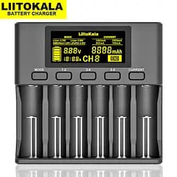 Зарядний пристрій Liitokala Lii-S6 (на 6 каналів) з блоком живлення і автоадаптером - мініатюра 2
