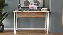 Комп'ютерний стіл Ferrum-decor Курт 75x100x70 білий ДСП Дуб Сан-Марино 32мм (FRD-102234)