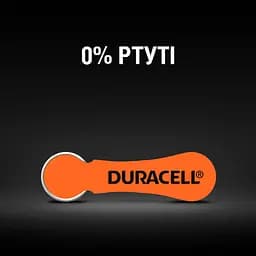 Батарейки для слухових апаратів Duracell Hearing Aid 13 PR48, 6 шт. (81546855) - мініатюра 6