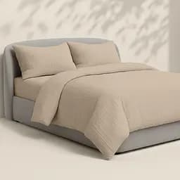 Комплект постільної білизни Cosas Beige Євро муслін магнолія (Muslin_050Beige_El-050Beige_200) - мініатюра 3