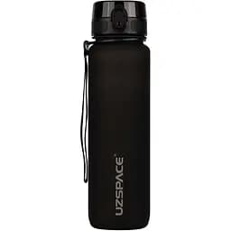 Пляшка для води UZspace Colorful Frosted 1 л чорна (3038)