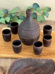 Столовый сервиз подарочный керамической (глиняной) посуды Декор