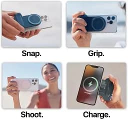 ShiftCam SnapGrip тримач камери для мобільного телефона з бездротовою кнопкою спуску затвора магнітне - мініатюра 4