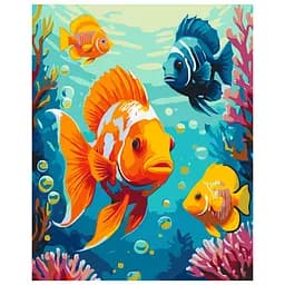 Картина по номерам "Яркие рыбки" Art Craft 11694-AC 40х50 см