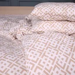 Комплект постільної білизни бязь MIRSON Abstract Beige 160х220см (2200013164746) - мініатюра 5