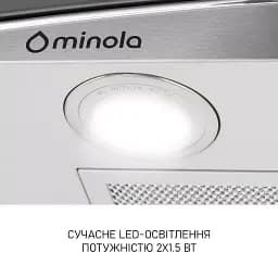 Витяжка декоративна зі склом Minola MTG 6642 I LED - мініатюра 6