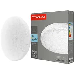 Светильник настенно-потолочный Titanum LED 32W 5000K Кольца (TLCL-325C)
