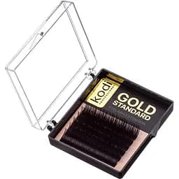 Накладні вії Kodi Professional завиток В 6 рядів 0.05 мм 11 мм упаковка Gold Standart чорні