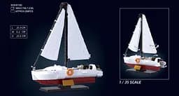 Конструктор морська серія яхта 1:35 260 деталей SLUBAN M38-B1190