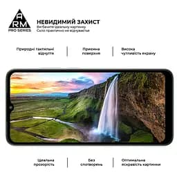 Захисне скло на Xiaomi Redmi A1/A1+ Poco C50 з олеофобним покриттям, Pro, повне проклеювання, антистатичний і пиловідштовхуючий шар, 9H, самоклеючеся, 2.5D, на весь екран, антистатичний клей, ArmorStandart (ARM62818) - мініатюра 4