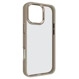 Чехол для Apple iPhone 16 Pro Max, UNIT2, бежевый, ударопрочный, прозрачный противоударный чехол-накладка из TPU и поликарбоната (PC), с защитными бортиками, защита всего корпуса от ударов и царапин, ArmorStandart (ARM78770)