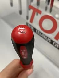 Викрутка діелектрична шліцьова TOPTUL 3x75 мм (1000V) FAEB0308 - мініатюра 3