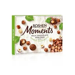 Цукерки Roshen Moments з цілим фундуком, 116 г (800310)
