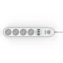 Мережевий подовжувач LDNIO SE4432 (4 х розетки 4 х USB) 2 м - мініатюра 2