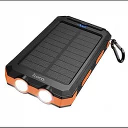 Зовнішній акумулятор Power Bank HOCO J164 Platinum Solar 8000 mAh 10 W, із сонячною панеллю та LED-ліхтариком - мініатюра 6