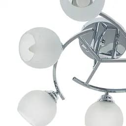Люстра стельова Brille в спальню E27 60W CH (LK-625C/6) - мініатюра 4