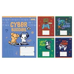 Набор тетрадей 1 Вересня Let's Play А5, 12 листов 25 шт. (768189)