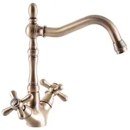 Змішувач для кухні Haiba Dominox 777 бронзовий HB3936 Бронза