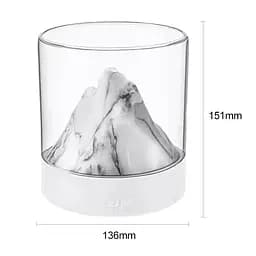 Зволожувач повітря з арома D5 Mountain gradient colour 300ml White - мініатюра 2
