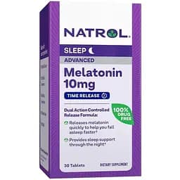 Мелатонін Natrol Melatonin 10 mg Timed Release, 30 таблеток для гарного сну