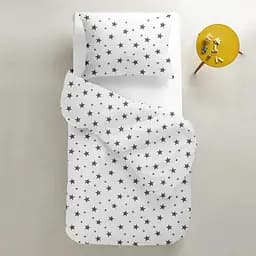 Підковдра дитяча Cosas Big Grey Star 110х140 см (StarBigGrey_White_140q) - мініатюра 2