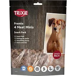 Ласощі для собак Trixie Premio 4 Meat Minis з куркою качкою яловичиною та бараниною 400 г