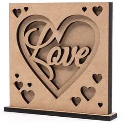 3D композиция Rosa Talent Love 3 МДФ 14х14.5 см