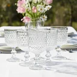 Набір келихів столових TS Kitchen з товстого скла 6 штук по 400 мл HP4152