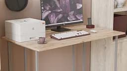 Компьютерный стол Ferrum-decor Ханна 75x100x60 серый ДСП Дуб Сан-Марино 16мм (FRD-101394)