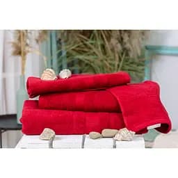 Набір банних рушників №5000 SoftNess Bordo, 4 шт. (2200003183245)