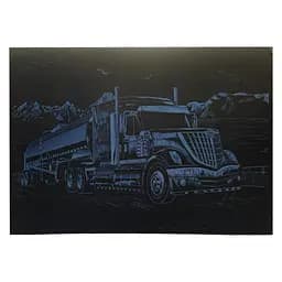 Гравюра А4 "Грузовик" ГрА4-2с эконом вариант в пакете 29,7х21 см