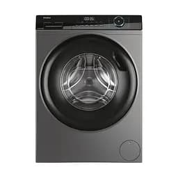 Пральна машина Haier фронтальна, 9кг, 1400, A+++, 60см, дисплей, пара, інвертор, люк чорний, прямий привод, сріблястий (HW90-B14939S8)