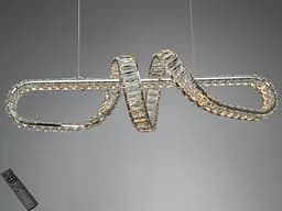 Подвесная люстра Diasha LED хром 84 Вт пульт