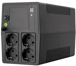 Джерело безперебійного живлення ProLogix 1000 ВА / 600 Вт / 7 А*ч (PLPU1000VA4LED) - мініатюра 5