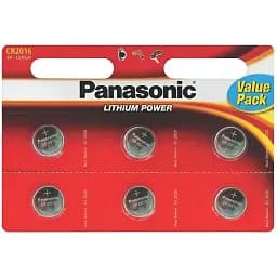 Батарейка Panasonic CR 2016 BL 6шт (CR-2016EL/6B)