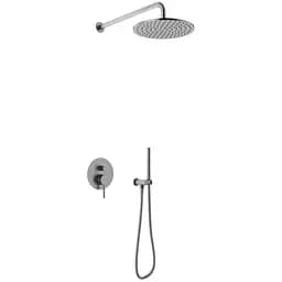 Душова система Kohlman Axel 30 graphite + BOX прихованого монтажу QW210AGR30, Графіт