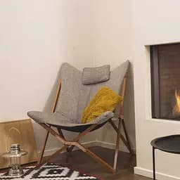 Крісло розкладне Bo-Camp Bloomsbury L Grey (1200370), Сірий - мініатюра 9