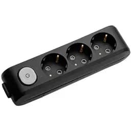 Колодка для удлинителя Panasonic X-tendia 3 гнезда blackWLTA04302BL-UA (WLTA04302BL-UA)