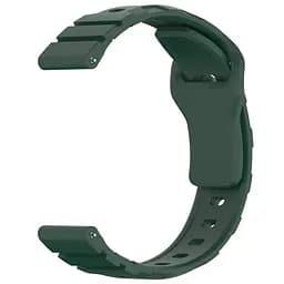 Силіконовий ремінець Defense для Smart Watch 20mm Pine green - мініатюра 3
