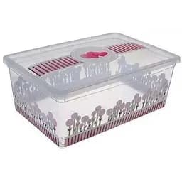 Коробка для зберігання речей, квітковий принт, 2 л (2355-IH-квіти)