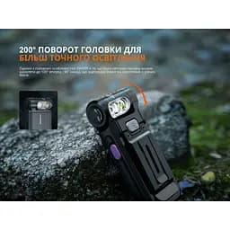 Ліхтар ручний Fenix SW05R-UV LED чорний - мініатюра 11