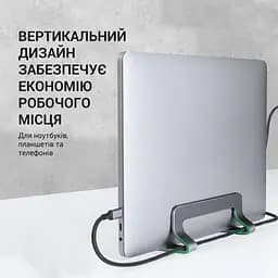 Вертикальна підставка для ноутбука OfficePro Grey (LS680G) - мініатюра 7