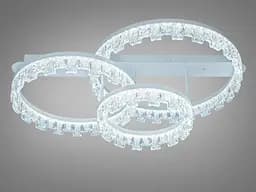 Стельова світлодіодна люстра MX7805 біла 75 Вт три акрилові кільця