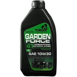Олива моторна Virok Garden Force 4T SAE 10W-30 для чотиритактних двигунів напівсинтетична 1 л (20V703)