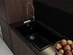 Кухонна мийка Miraggio Lagoon 760 black 0002248, Чорний - мініатюра 4